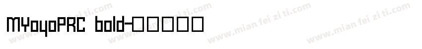 MYoyoPRC bold字体转换